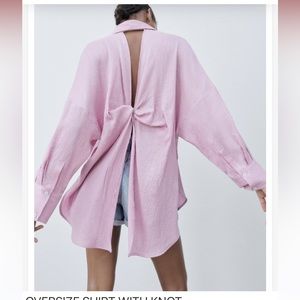 OVERSIZE SHIRT WITH KNOT